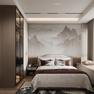 新中式次卧室