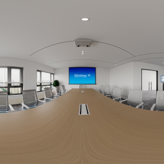 现代办公会议室全景