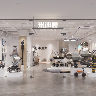 现代童车店门头