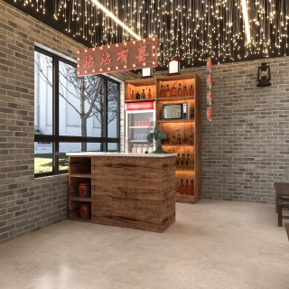 工业风火锅店