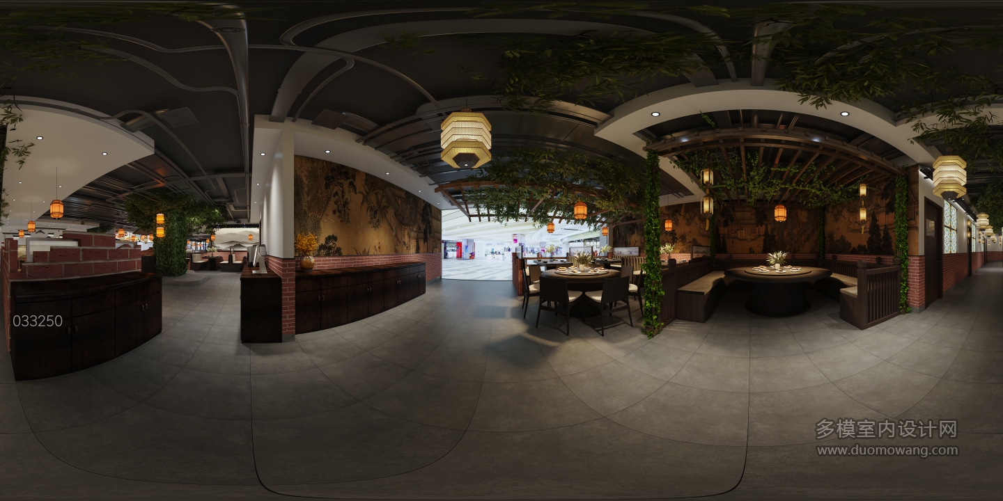 新中式餐厅角度4全景