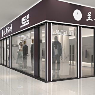 现代 男装店 门头
