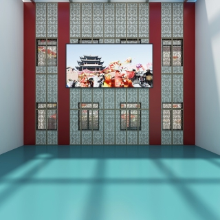 新中式非遗展厅天井区