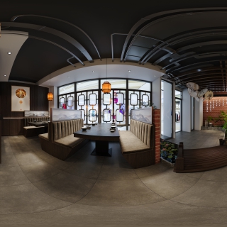 新中式餐厅角度1全景