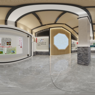 新中式乡村振兴展厅二楼楼全景01