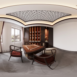 餐厅棋牌室全景