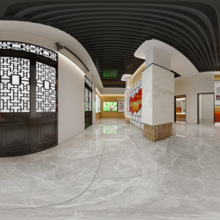 新中式乡村振兴展厅一楼全景02