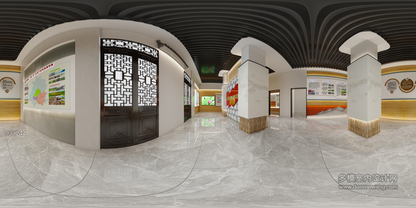 新中式乡村振兴展厅一楼全景02