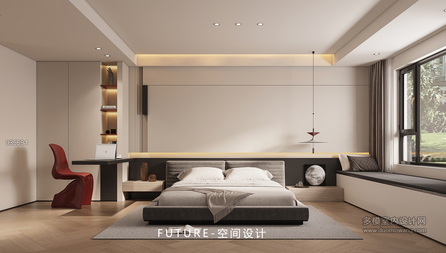 一楼现代主卧