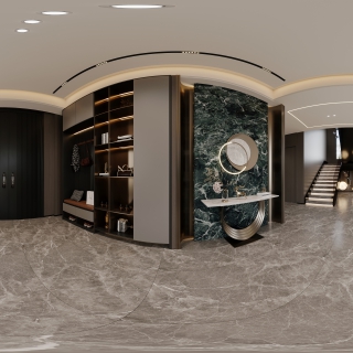 意式轻奢玄关全景