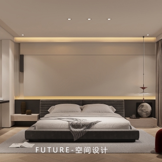 负一楼现代卧室