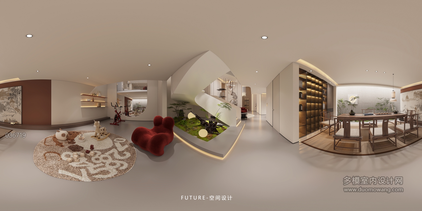 负二楼现代品茶娱乐区360