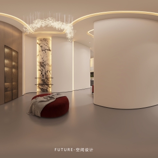 负二楼现代门厅360