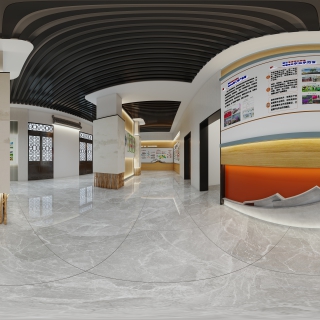 新中式乡村振兴展厅一楼全景03