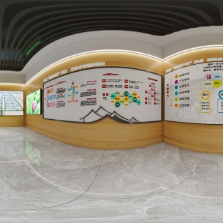 新中式乡村振兴展厅一楼全景01