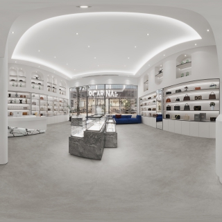 现代奢侈品店全景