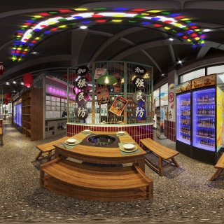市井火锅店全景1