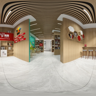 现代展厅学习强国园地全景