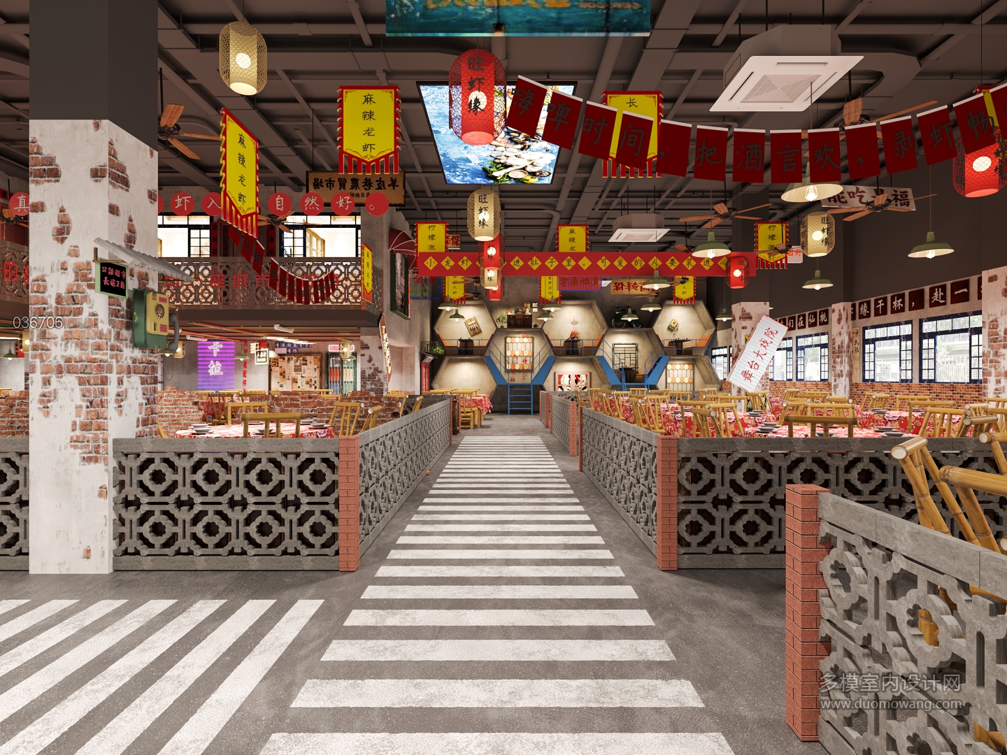 复古餐厅大厅