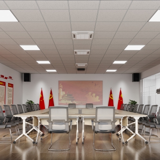 现代风格党建室特写