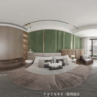 现代一楼主卧全景