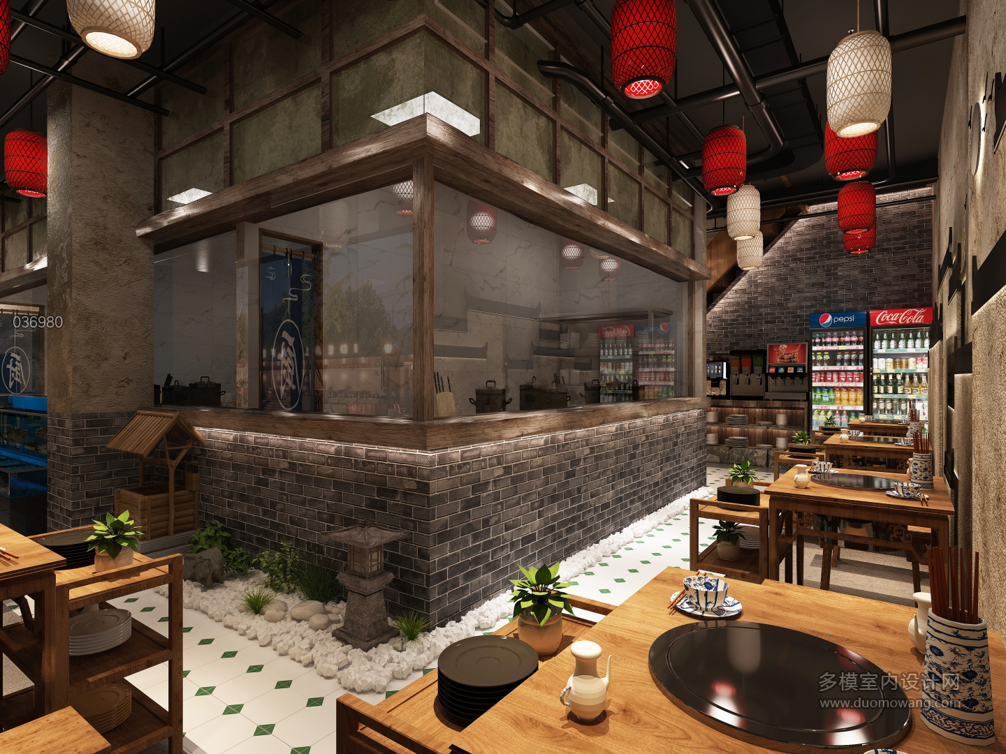复古火锅店全景2静态