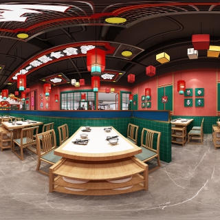新中式国潮火锅店全景a