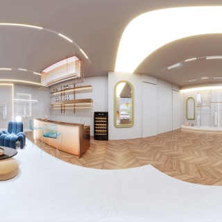 现代服装店全景 拷贝