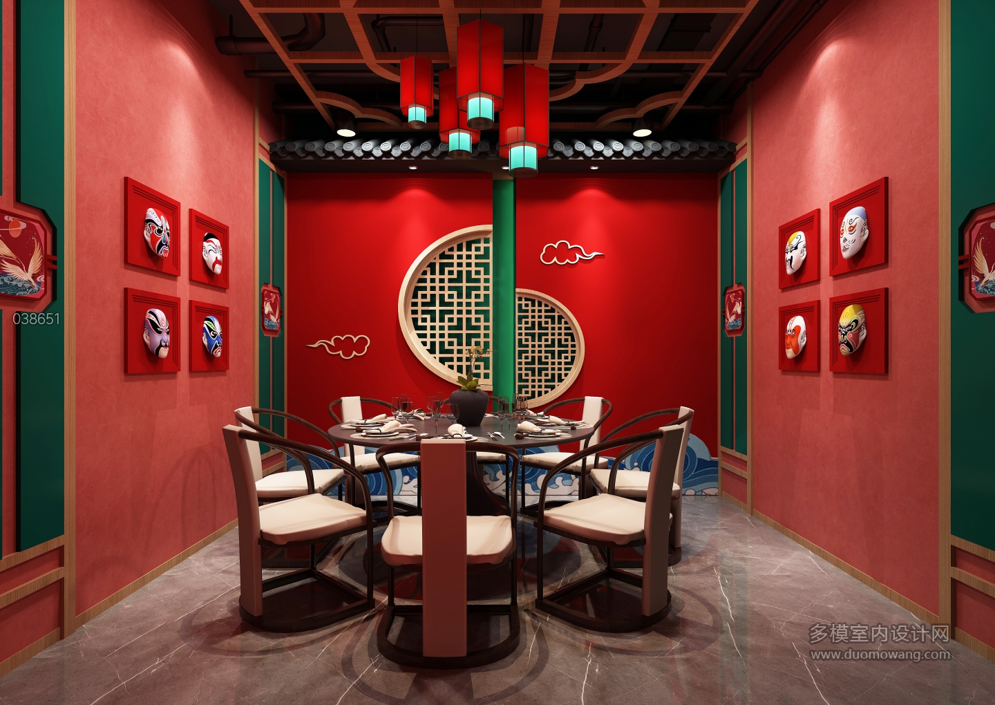 新中式国潮火锅店餐包静态