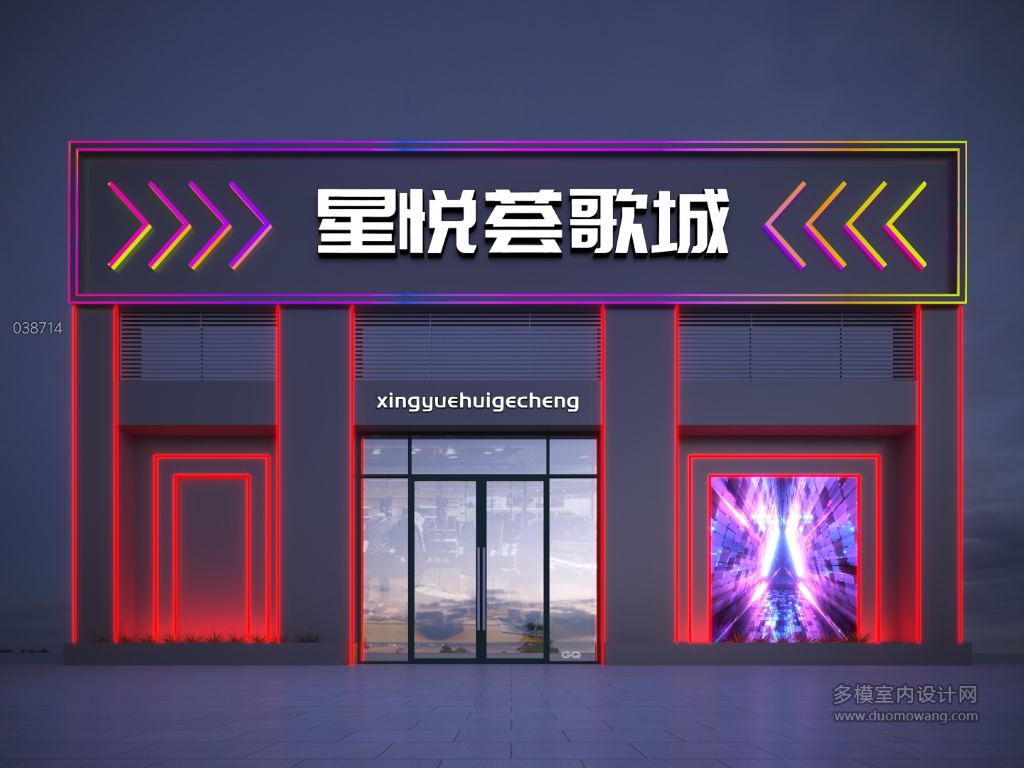 夜景门头  bxs-6981