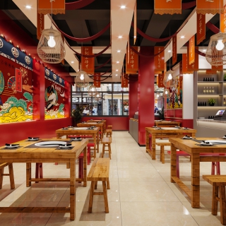 火锅店单张