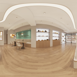 现代蛋糕店全景