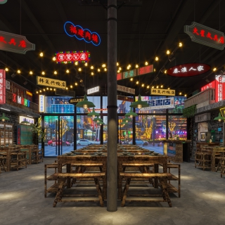 复古火锅店