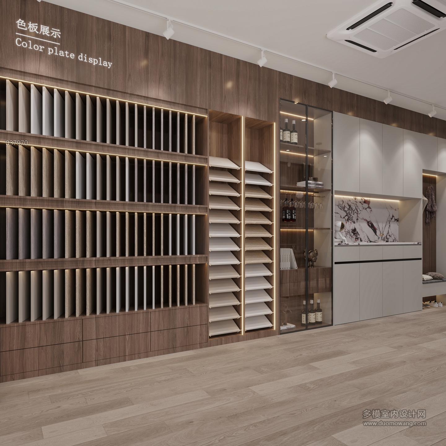 现代全屋定制色板墙
