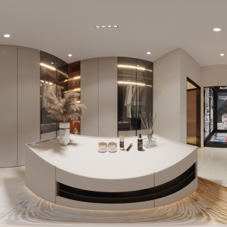现代家居展厅衣帽间