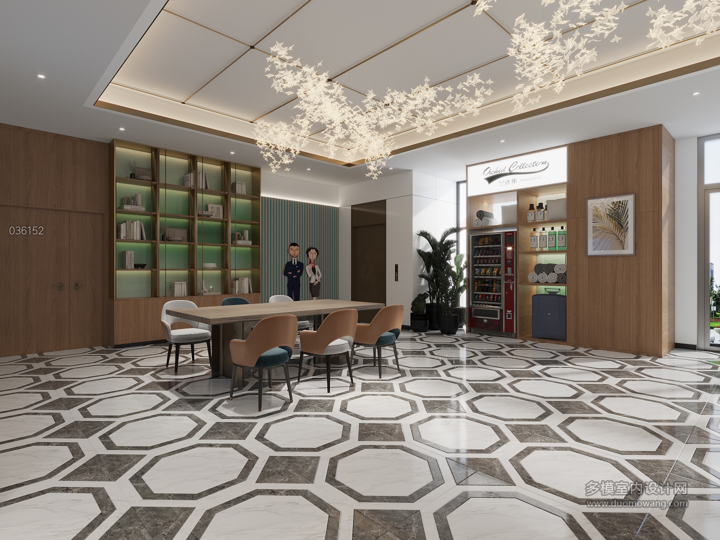 中式3dsMax_大厅1