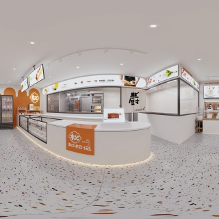 现代蛋糕店全景