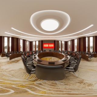 现代会议室全景 (1)