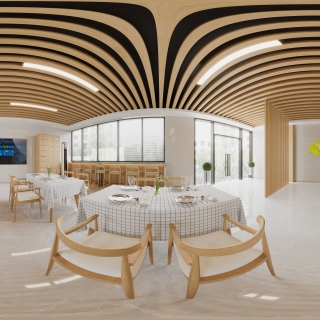 餐厅全景效果图