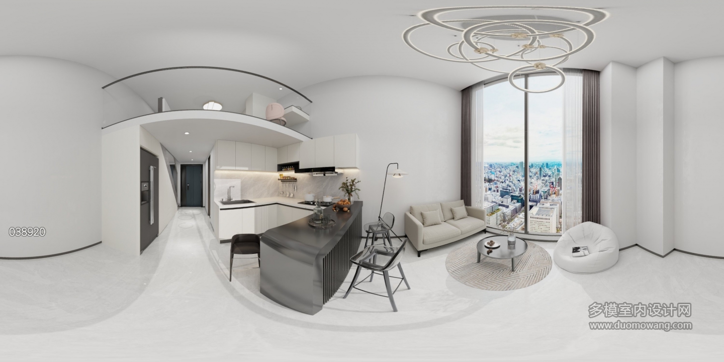 现代loft客餐厅