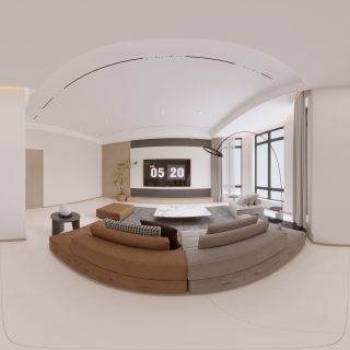 现代一楼客厅360