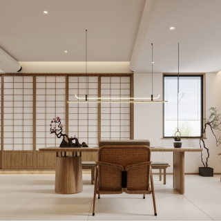 原木茶室透视2