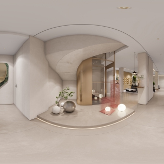 现代-1c楼梯全景