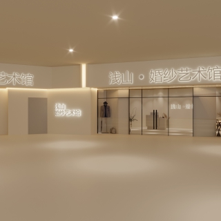 现代影楼门头