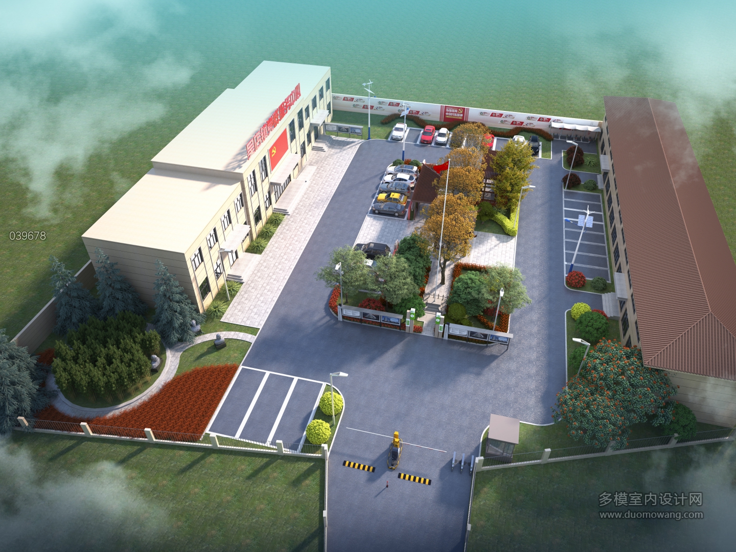 五棵树党建服务鸟瞰2