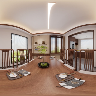 现代3楼餐厅全景