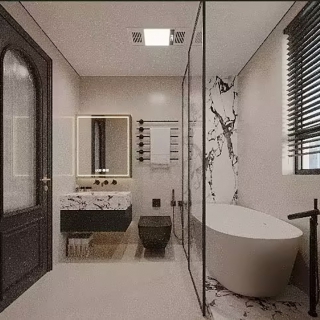 现代复古主卫透视
