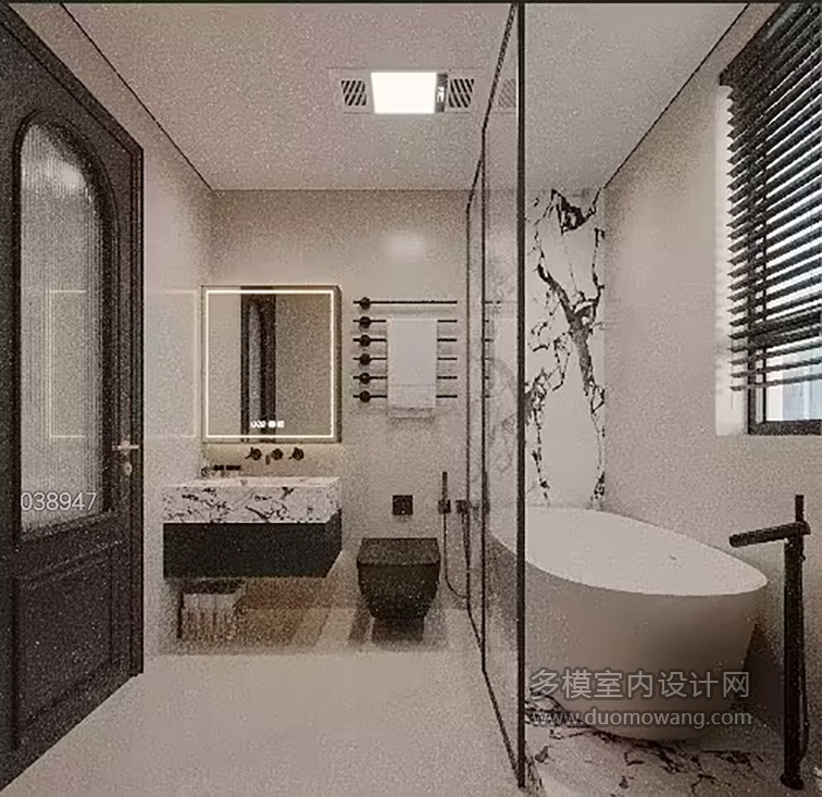 现代复古主卫透视