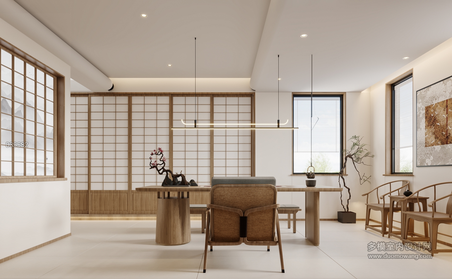 原木茶室透视1