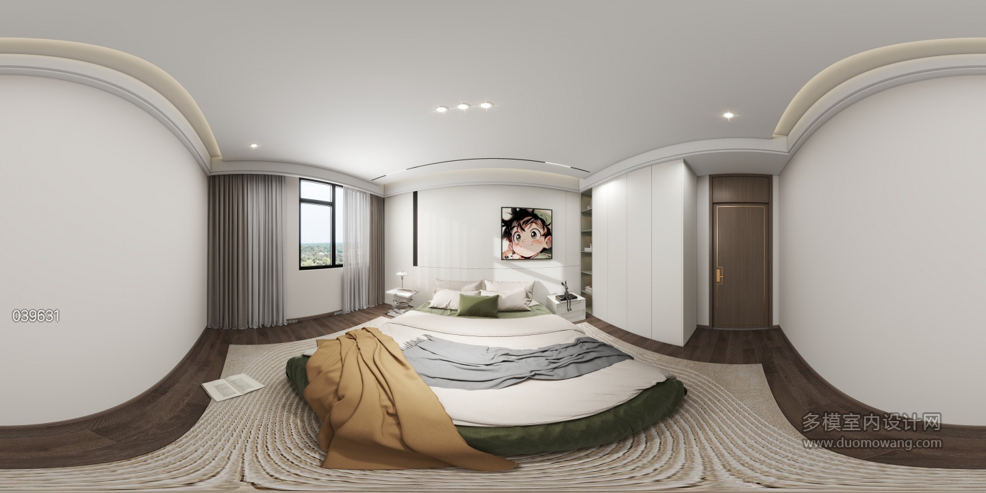 新中式二楼小孩房1全景